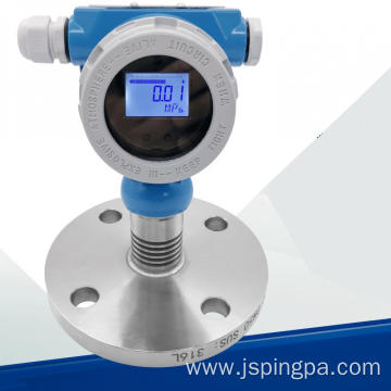Single flange straight mounted pressure measuring instrument